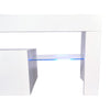 130CM Width White Modern TV Stand Matt Cabinet Unit High Gloss Door LED Light