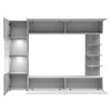 DAKO wall unit LANDAM display cabinet living room storage with LED