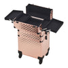 Large Makeup Trolley Case Beauty Vanity Case Box Hairdressing Trolley on Wheels