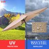 2.7 M Outdoor Patio Umbrella Garden Parasol with Crank Handle &Tilt Adjustment