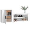 Shoe Cabinet White 130x35x54 cm Engineered Wood vidaXL