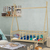 Toddler PineWood Bed Frame Children Kids Junior House Bedframe Bedroom Furniture