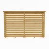 Double Bay Outdoor Garden Wooden Log Store Firewiid Storage Shed Slatted Rack