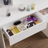 Dressing Table With 6 Drawers LED Mirror Set Makeup Desk Vanity Table Bedroom