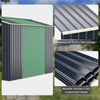 9x8FT Garden Shed Metal Weatherproof Lockable Tool Storage Shed w/Extension Kit