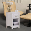 Wooden Small Side Table Slim Narrow Night Stand Bedside Drawer Storage Cabinet