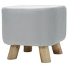 Square Upholstered Footstool Pouffe Stool Small Chair Seat with 4 Wooden Legs UK