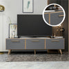 Kara Modern Large TV Stand with Storage - Grey & Wallnut