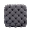 Square/Round Velvet Tufted Button Stool Ottoman Pouffe Footrest Cube Table BP9