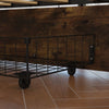 Double/King Size Bed Frame with Storage Headboard, 4 Drawers Platform Slats Bed