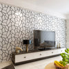 Modern White Crack Marble Stone 3D Effect Breakstone Art TV Backdrop Wallpaper