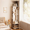 Tall Corner Cabinet Storage Living Room Bedroom Slim Storage Display Cupboard
