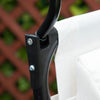 Patio Sun Lounger Recliner Chair Zero Gravity Seat Armchair Canopy Sunshade Tray