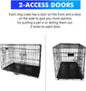 Metal Dog Cage Puppy Training Crate Pet Carrier Small Medium Large XL XXL Metal