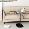 C Shaped Side Table, Adjustable Height C Shaped End Table 360°Swivel Couch