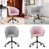 Soft Velvet Padded Office Chair Ergonomic Swivel Computer Desk Seat with Armrest
