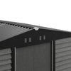 Galvanized Outdoor Storage Shed Black Utility Room Tool Room Durable and Sturdy