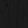 Bed Frame with Headboard Black 200x200 Solid Wood W0M1