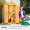 Wooden Outdoor Garden Cabinet Utility Storage Tools Shelf Box Shed Roof New