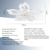 LED Ceiling Fan Light Dimmable Chandelier Living Room Lamp With Remote Control