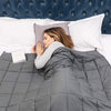 Grey Cotton/Fleece Weighted Blanket Throw Bedding Sensory Premium Adults Kids UK