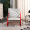 Ergonomic Armchair with Metal Frame Sling Accent Chair Reading Chair Lounge Sofa