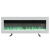 Electric Heater 40-100in LED Fireplace Media Wall Fire Insert/ Wall Mount/ Stand