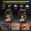 40L Safe Box Home Money Safe w/ Double Safety Key Lock & Built-in Cabinet Box