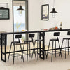 4/6FT High Table & Chairs Breakfast Bar Kitchen Dining Room Modern Furniture Set