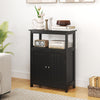 Freestanding Storage Organizer w/ Adjustable Shelf-Black