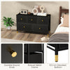 5-Drawer Dresser Tower Fabric Modern Dresser Chest of Drawers Storage Organizer
