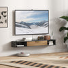 Floating TV Unit Stand with Storage Wall Mounted TV Cabinet with RGB LED Lights