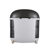 Clear Desktop Cosmetic Storage Box Make Up Organizer 2 Drawers Lidded Case Rack