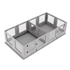 XXL Large Dog Playpen Cage Pet Whelping Box Clear Newborn Puppy Safe Fence Doors