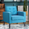 Modern Upholstered Accent Sofa Chair Button Tufted Armchair Leisure Lounge Chair