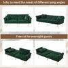 MODERN FABRIC SOFA BED LOVESEAT CLICK CLACK SOFA SETTEE RECLINER COUCH, GREEN