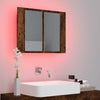 Gecheer Bathroom Mirror Cabinet, Bathroom Storage Shelf with Mirror and W6T6