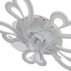 Chic LED Ceiling Fan Light 3-Color Dimmable Lighting Flower Shape Chandelier 50W