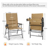 Padded Folding Chair Portable Camping Chair Outdoor Dining Chair Garden Patio