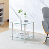 Nest Of 3 Nested Nesting Tables Side End Coffee Table Glass/Wood for Living Room