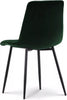 Dining Chairs Velvet Set Padded Seat Metal Leg Kitchen Chair Home Office