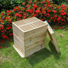 2/3/4Tier Langstroth Beehive Wax Foundation Sheet Frame Wood Bee Hive Beekeeping