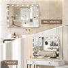 LED Hollywood Makeup Mirror Large Vanity Light Mirror with 15 Dimmable LED Bulbs