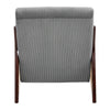 Modern Accent Chair Corduroy Reading Armchair Upholstered Sofa Rubber Wood Frame