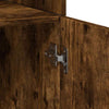Storage Cabinet Smoked Oak 70x42.5x225 Engineered Wood J6I6