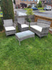 4 Piece Rattan Garden Outdoor Furniture Set Table Chairs Sofa Wicker Patio Set