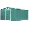 12x10ft Shed Storage Garden Shed Metal Steel Garden Storage Tool Shed With Base