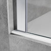 Frameless Bath Shower Screen Bathroom Fixed Clear 6mm Glass Panel 800x1400mm