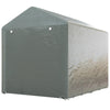 Garden Storage Shed Tent Galvanised Steel Frame Shelter w/Accessories LightGrey
