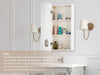 Bathroom Cabinet Wall Mounted Mirror Door Storage Cosmetic Make-up Magnifier